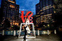 love sign at the Philadelphia love park